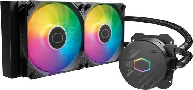 Main image of Cooler Master MasterLiquid 240L Core 240mm Close-Loop AIO Liquid Cooler, ARGB Sync, Gen S Coldplate Pump, 120mm PWM, CryoFuze Thermal Paste AMD AM5/AM4, Intel LGA 1851/1700/1200 (MLW-D24M-A18PZ-R1)