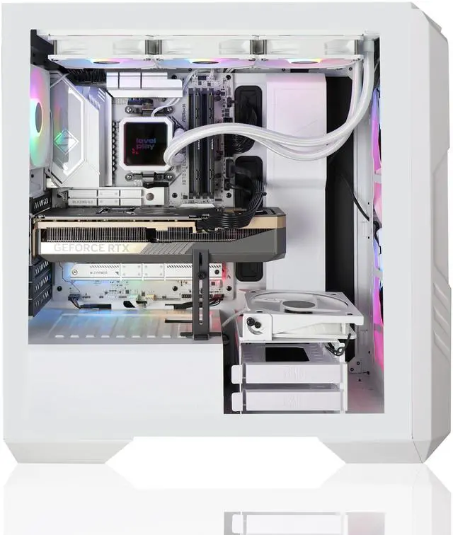Alt view image 2 of 4 - AVGPC FrostFire AI Workstation System AMD Ryzen 9 9950X CPU; AMD Radeon AI Pro R9700 - 32GB GDDR6; 64GB DDR5-6000MHz RAM; 2 TB Gen 5 M.2 NVMe SSD; Win 11 Pro
