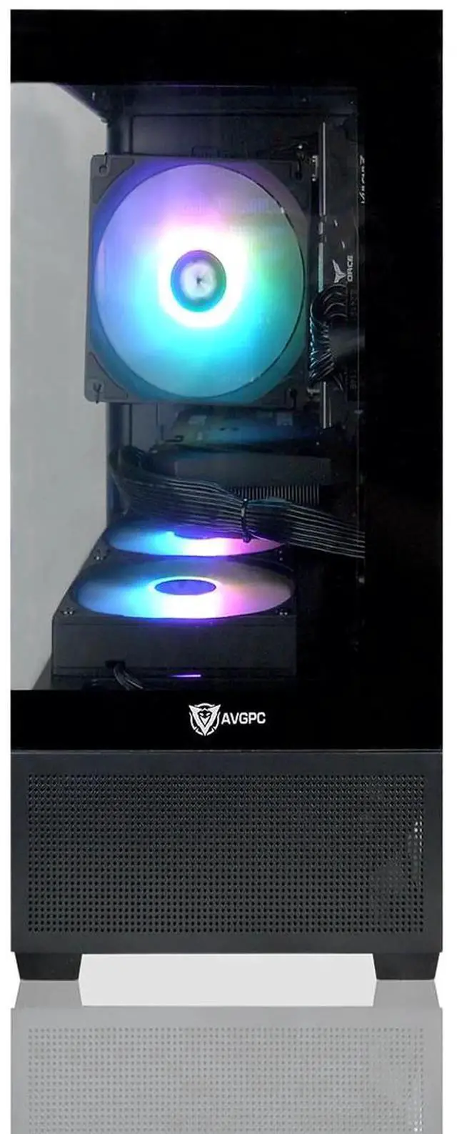 Alt view image 2 of 4 - AVGPC Mini-X Gaming PC - Intel I5 11400F up to 4.4 GHz, GeForce RTX 3060, 16GB RAM, 1TB M.2 NVMe SSD, Windows 11 Home Black
