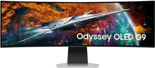 Alt view image 5 of 8 - SAMSUNG 49" Odyssey OLED G9 Curved Gaming Monitor 240Hz LS49CG954SNXZA - Black