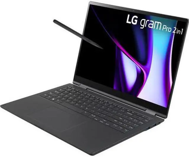 Alt view image 3 of 4 - LG 16T90SP-K.ADB9U1 16" gram Pro 2880 x 1800 32GB 2TB NVMe 2-in-1 Multi-Touch Laptop, Black