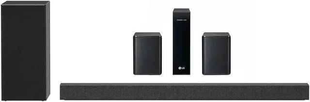 Alt view image 7 of 7 - LG 3.1-Ch 420W Soundbar System with Wireless Subwoofer & Dolby Atmos, Black