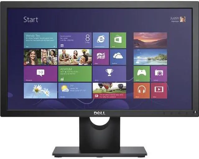 Alt view image 15 of 17 - Dell E2016HV Black 20" LCD TN Monitor, 1600 x 900, 600:1, 200cd/m2, D-Sub, VESA Mountable