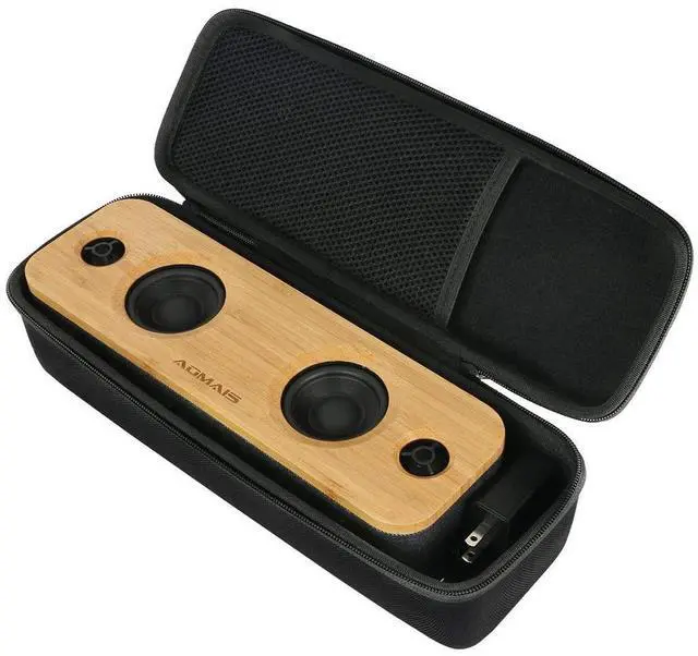 Alt view image 2 of 2 - AOMAIS AOMAISABAMBOO30W 10HR 30W Portable Stereo Bluetooth/3.5mm Speaker, Brown