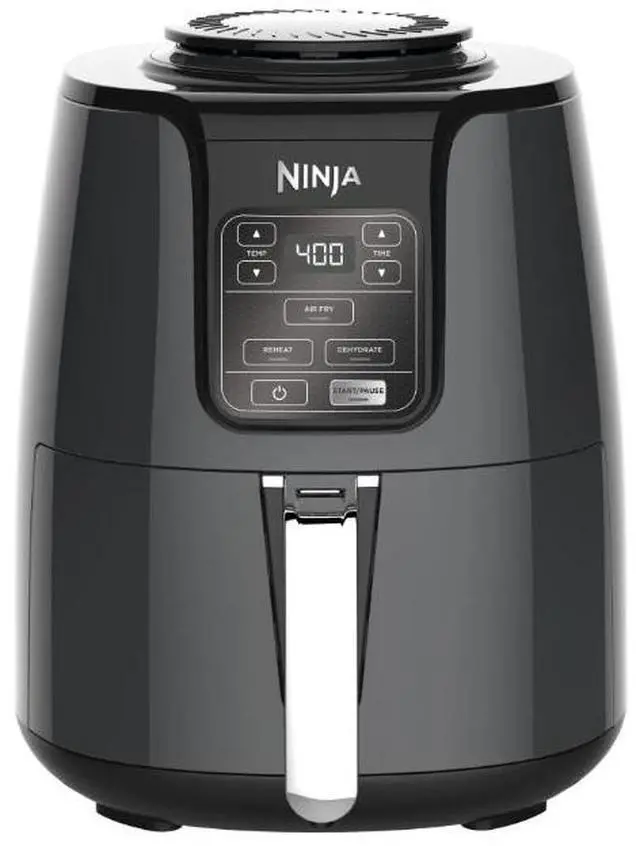 Main image of Ninja 4 qt Air Fryer, Non Stick Basket with Crisper Plate- Black, Automatic Shutoff