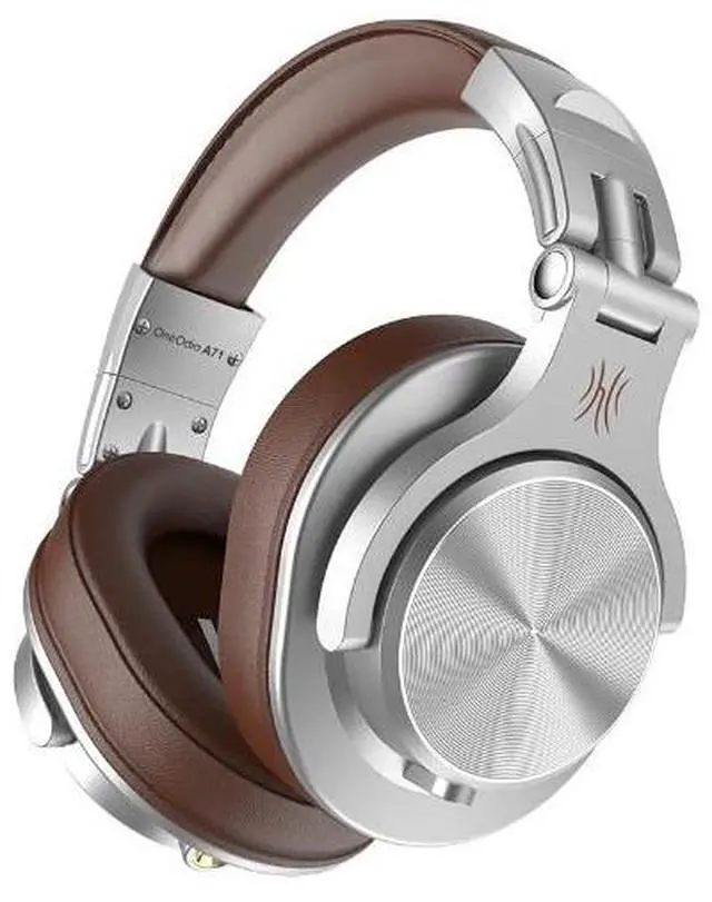 Alt view image 4 of 5 - over ear headphone, wired premium stereo sound headsets with 50mm driver, foldable comfortable headphones with protein earmuffs and shareport for recording monitoring podcast pc tv