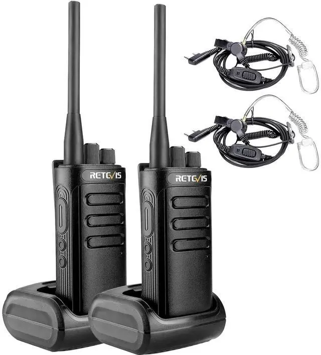 Main image of Retevis RB85 Walkie Talkies(2Pack) Bundle with Mic(2Pack), Black