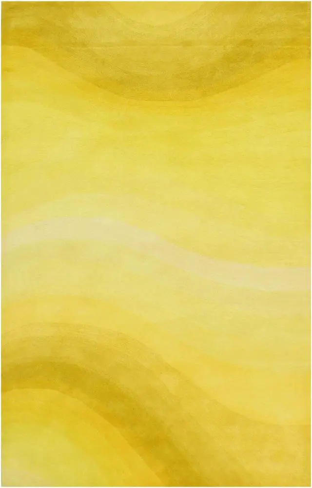 Alt view image 2 of 5 - EORC T180YL5X8 Hand-tufted Wool Desertland Rug, 5' x 8', Yellow