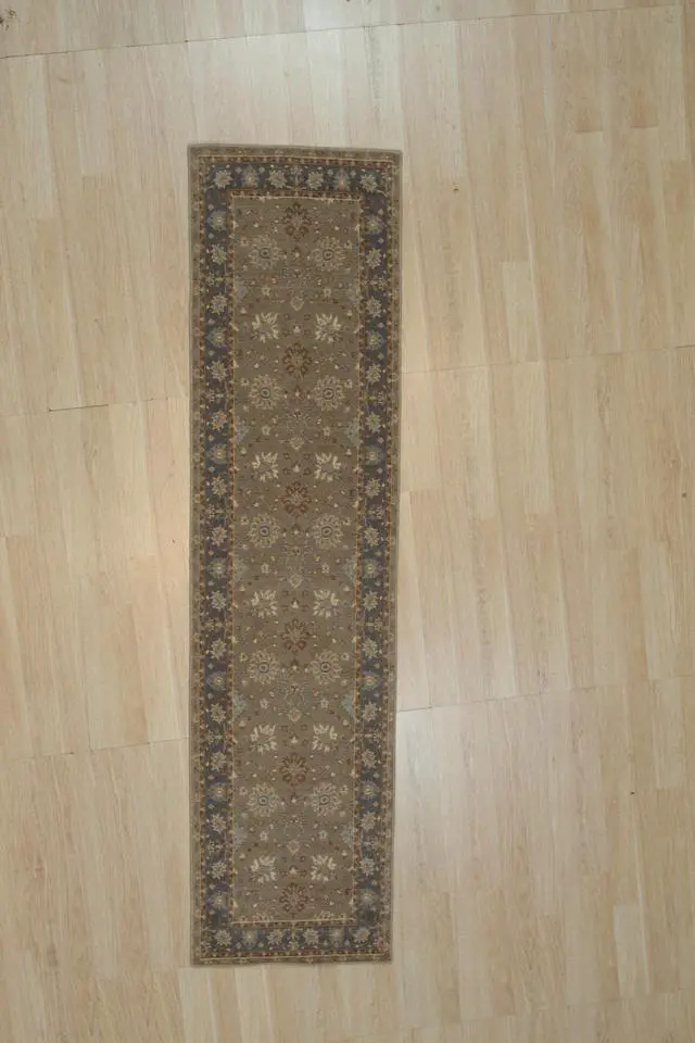 Alt view image 2 of 5 - Hand Crafted Wool Beige Traditional Oriental Oushak Rug, Made in India