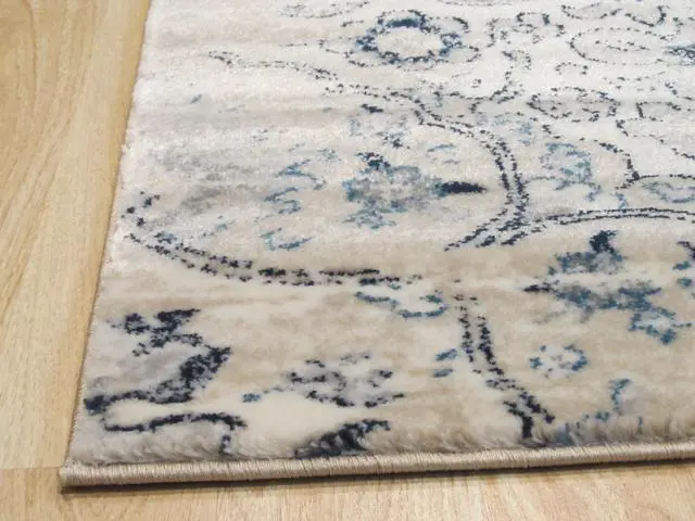 Alt view image 3 of 4 - EORC FL36IV4X6 Machine-made Polypropylene Distressed Bohemian Isabella Medallion Rug, 4' 3 x 5'10, Ivory