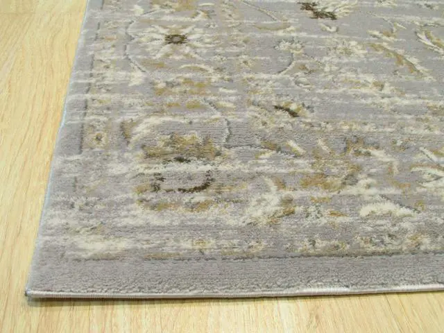 Alt view image 3 of 4 - EORC FL35GY4X6 Machine-made Polypropylene Distressed Bohemian Isabella Rug, 4' 3 x 5'10, Gray