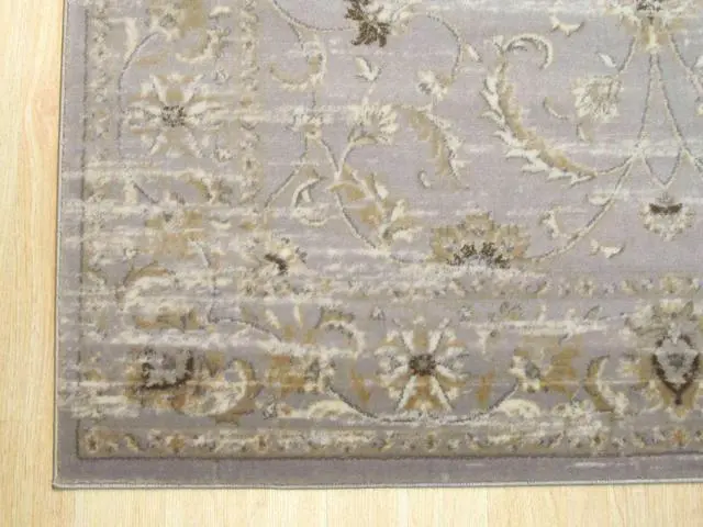 Alt view image 4 of 4 - EORC FL35GY4X6 Machine-made Polypropylene Distressed Bohemian Isabella Rug, 4' 3 x 5'10, Gray