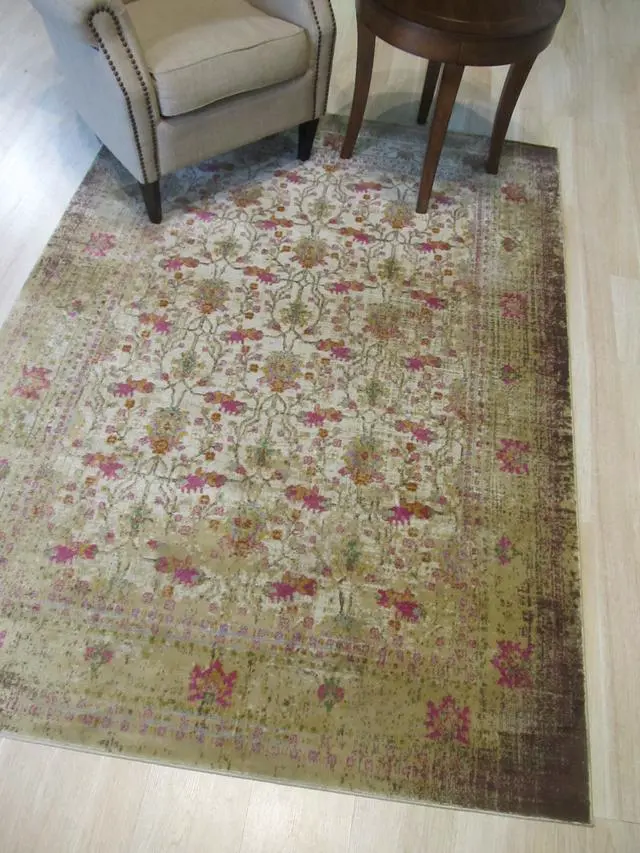 Main image of EORC FL73IV9X12 machine-made Polypropylene Capella Rug, 8'10 x 11'10, Ivory