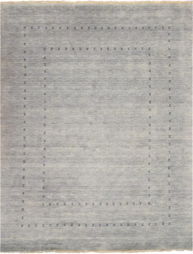 Alt view image 2 of 4 - EORC LL4GY8X10 Handmade Wool Lori Baft Rug, 8' x 10', Gray