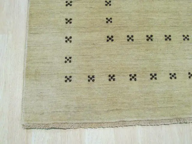 Alt view image 3 of 4 - EORC LL4BG4X6 Handmade Wool Lori Baft Rug, 4' x 6', Beige