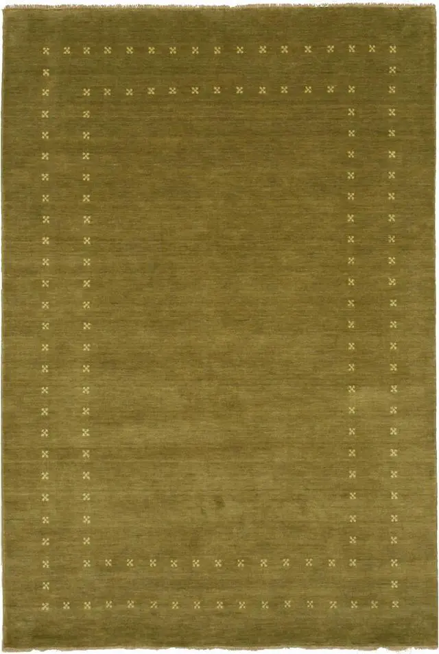 Alt view image 2 of 4 - EORC LL4OL9X12 Handmade Wool Lori Baft Rug, 9' x 12', Green