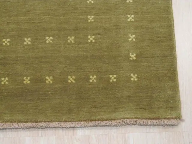 Alt view image 3 of 4 - EORC LL4OL9X12 Handmade Wool Lori Baft Rug, 9' x 12', Green