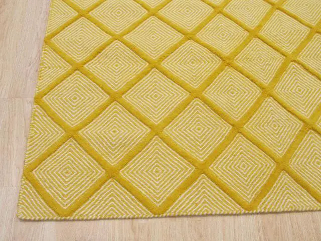 Alt view image 3 of 7 - Hand-Tufted Wool Brown Transitional Transitional Wiled Tufted Rug, Made in India