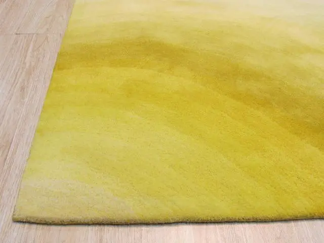 Alt view image 3 of 5 - EORC T180YL5X8 Hand-tufted Wool Desertland Rug, 5' x 8', Yellow