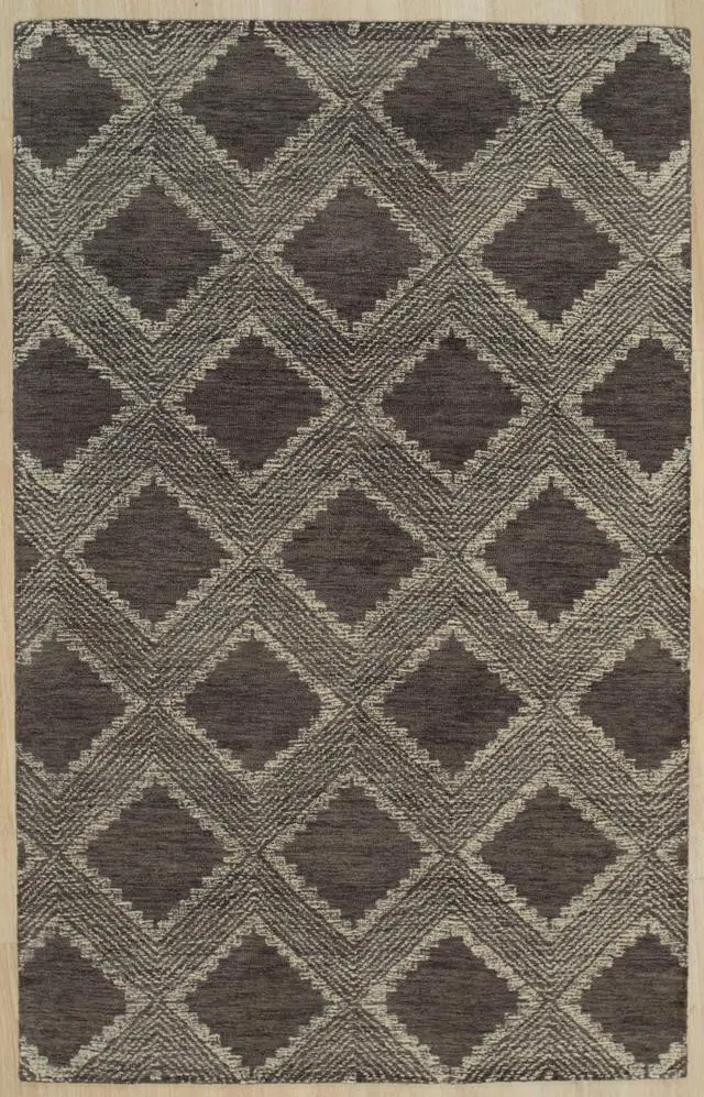 Alt view image 2 of 5 - Hand-Tufted Wool Charcoal Contemporary Transitional Spring Rug, Made in India