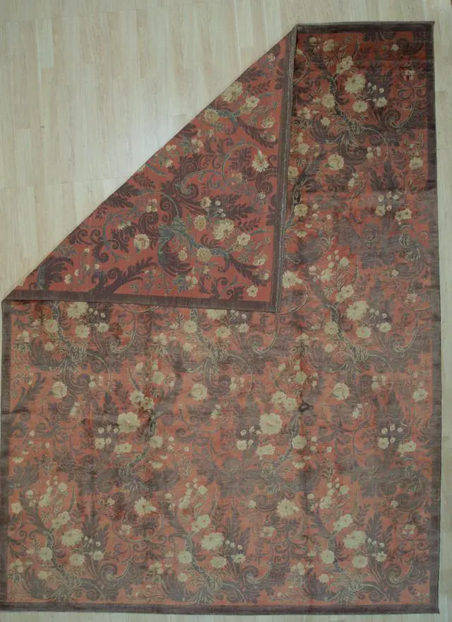 Alt view image 3 of 4 - EORC FA7052CRD10X14 Handmade Afghan Wool Turkish Knot Rug, 10' x 13'9, Red