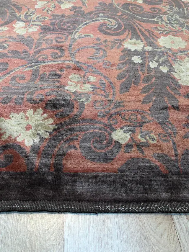 Alt view image 4 of 4 - EORC FA7052CRD10X14 Handmade Afghan Wool Turkish Knot Rug, 10' x 13'9, Red