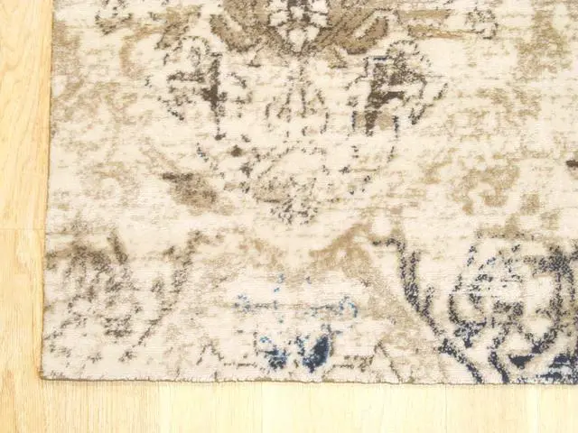 Alt view image 4 of 4 - EORC FL34IV5X7 Machine-made Polypropylene Distressed Bohemian Isabella Rug, 5' 3 x 7' 3, Ivory