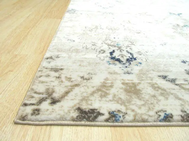 Alt view image 3 of 4 - EORC FL34IV5X7 Machine-made Polypropylene Distressed Bohemian Isabella Rug, 5' 3 x 7' 3, Ivory