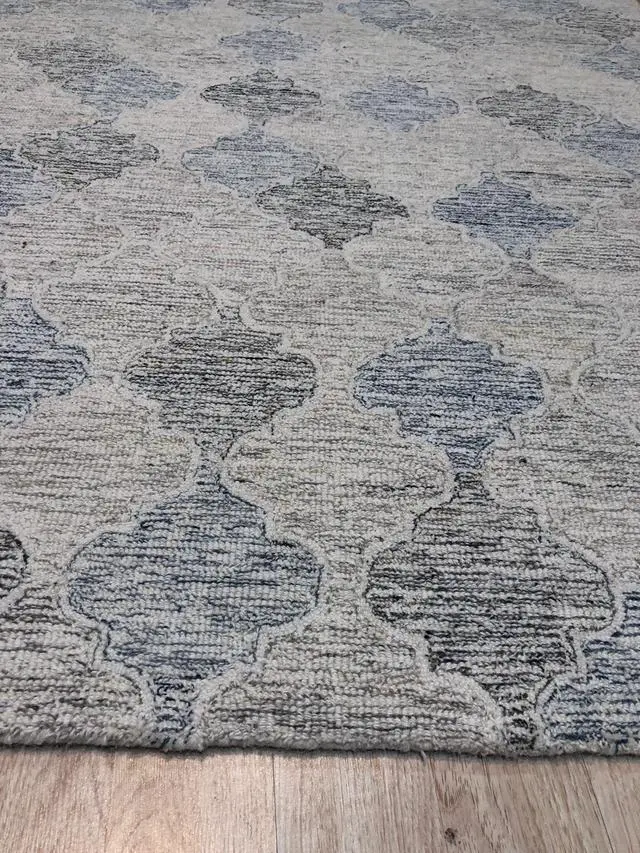 Alt view image 5 of 5 - Hand-Tufted Wool Multi-Colored Transitional Geometric Modern Tufted Rug, Made in India
