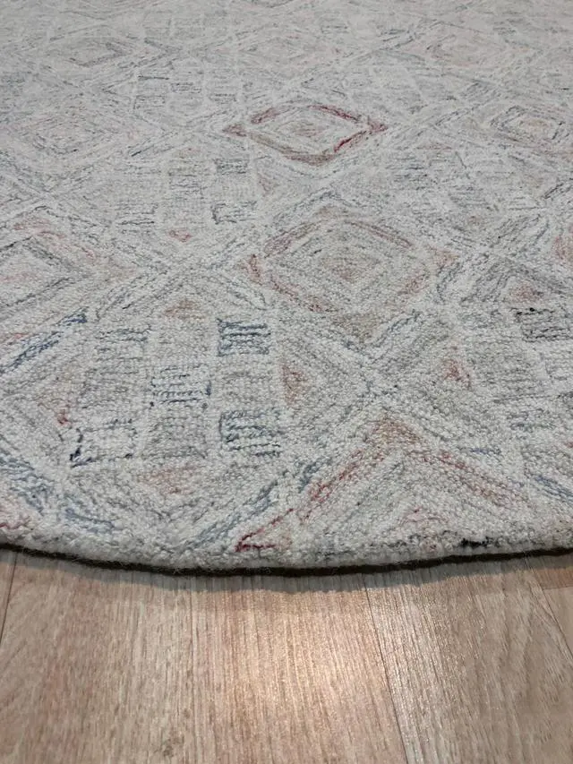 Alt view image 4 of 4 - Hand-Tufted Wool Multi-Colored Transitional Geometric Modern Tufted Rug, Made in India