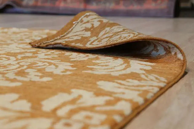 Alt view image 2 of 4 - Handmade Afghan Wool Brown Transitional All Over Turkish Knot Rug, Made in India