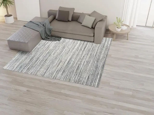 Alt view image 4 of 7 - Durable and Stylish Hand-Knotted Wool NATURAL IVORY Modern Contemporary Lori Baft Gabbeh Solid Color Rectangular Area Rugs