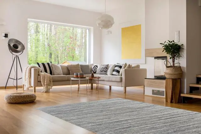 Main image of Durable and Stylish Hand-Knotted Wool NATURAL IVORY Modern Contemporary Lori Baft Gabbeh Solid Color Rectangular Area Rugs