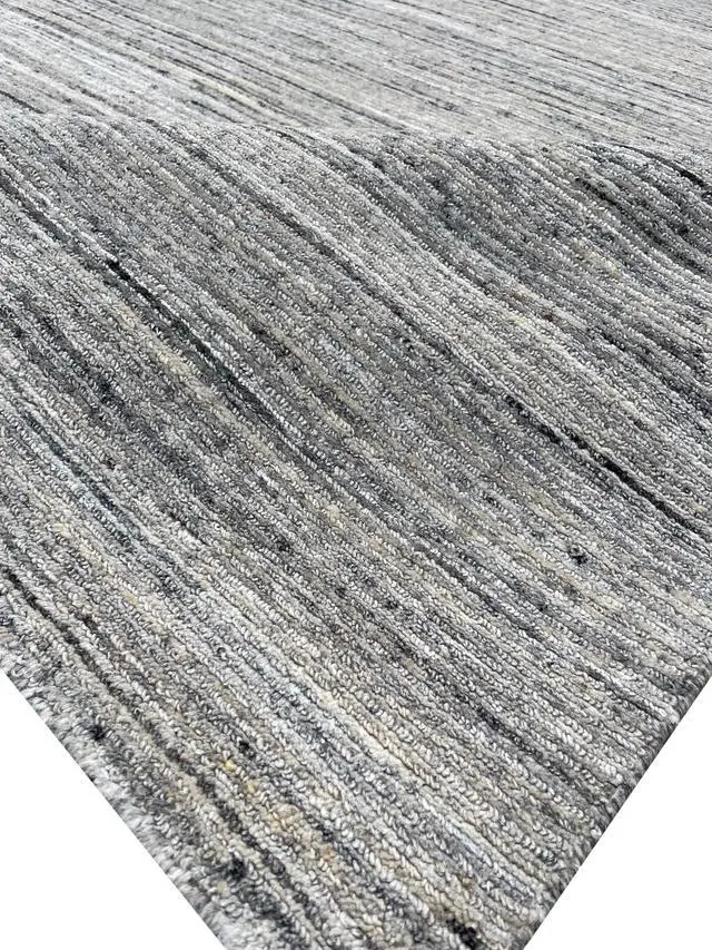 Alt view image 6 of 7 - Durable and Stylish Hand-Knotted Wool NATURAL IVORY Modern Contemporary Lori Baft Gabbeh Solid Color Rectangular Area Rugs