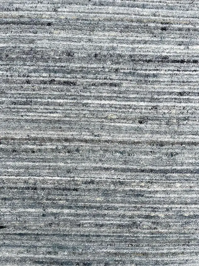 Alt view image 4 of 7 - Durable and Stylish Hand-Knotted Wool NATURAL GREY Modern Contemporary Lori Baft Gabbeh Solid Color Rectangular Area Rugs