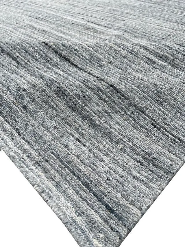 Alt view image 5 of 7 - Durable and Stylish Hand-Knotted Wool NATURAL GREY Modern Contemporary Lori Baft Gabbeh Solid Color Rectangular Area Rugs