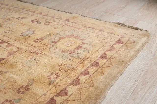 Alt view image 3 of 5 - Hand Knotted Wool Beige Classic Oriental Sultanabad Rug, Made in India