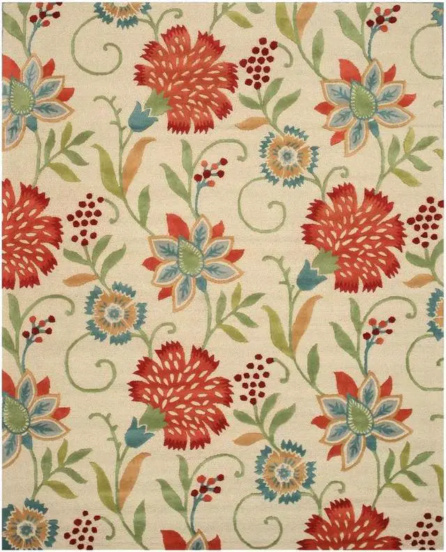 Alt view image 6 of 7 - Camel/Beige Hand Knotted Wool Traditional Agra Rug, Made in India