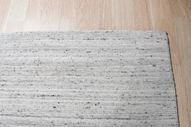 Alt view image 7 of 7 - Durable and Stylish Hand-Knotted Wool NATURAL SILVER Modern Contemporary Lori Baft Gabbeh Solid Color Rectangular Area Rugs