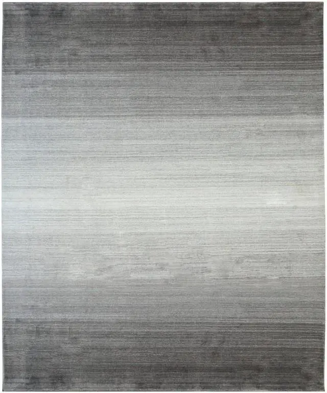 Alt view image 7 of 7 - Handloomed Wool Brown Transitional Modern Rainbow Loom Rug, Made in India