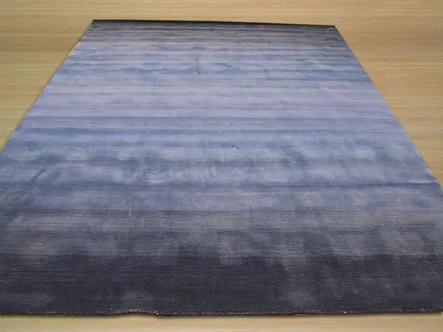 Alt view image 5 of 5 - Hand-Tufted Wool Blue Transitional Abstract Horizon Rug, Made in India