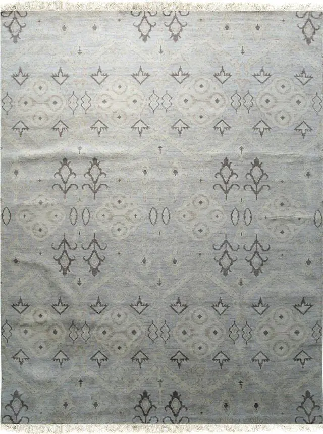 Alt view image 2 of 7 - Gray Classic Traditional Fresh Area Rug, Made in India