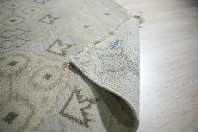 Alt view image 7 of 7 - Gray Classic Traditional Fresh Area Rug, Made in India