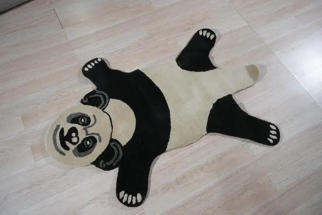 Alt view image 3 of 7 - Panda Playtime Whimsical Rug