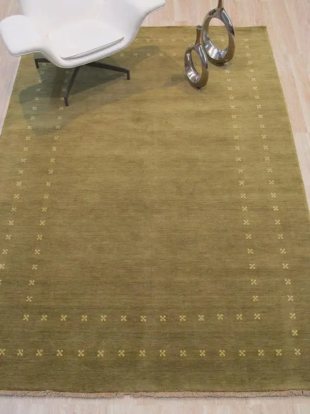 Alt view image 5 of 5 - EORC LL4OL10X14 Handmade Wool Lori Baft Rug, 10' x 14', Green