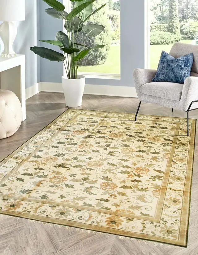 Main image of Serene Floral Harmony Ningxia Rug