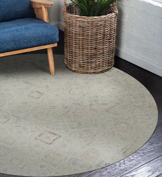 Main image of Hand-Tufted Wool Multi-Colored Transitional Geometric Modern Tufted Rug, Made in India