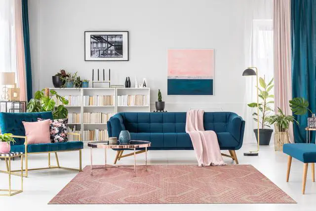 Main image of Hand-Tufted Wool Pink Contemporary Transitional Spring Rug, Made in India