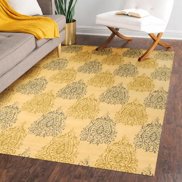 Alt view image 4 of 6 - Hand-tufted Wool Royal Paisley Rug