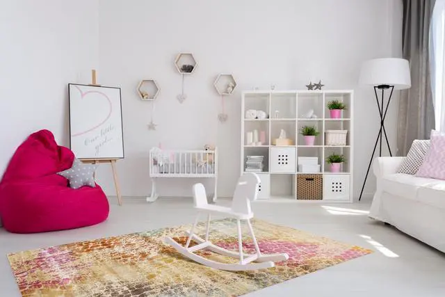 Main image of EORC FL71IV4X6 machine-made Polypropylene Capella Rug, 4'3 x 5'11, Ivory